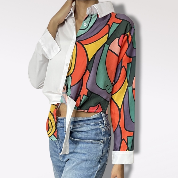 Vero Moda Tops - Vero Moda Top with one side printed.